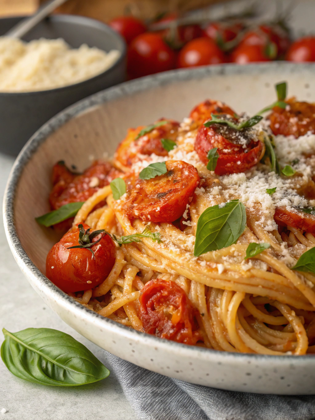 Roasted Tomato and Garlic Ricotta Pastaingredients
