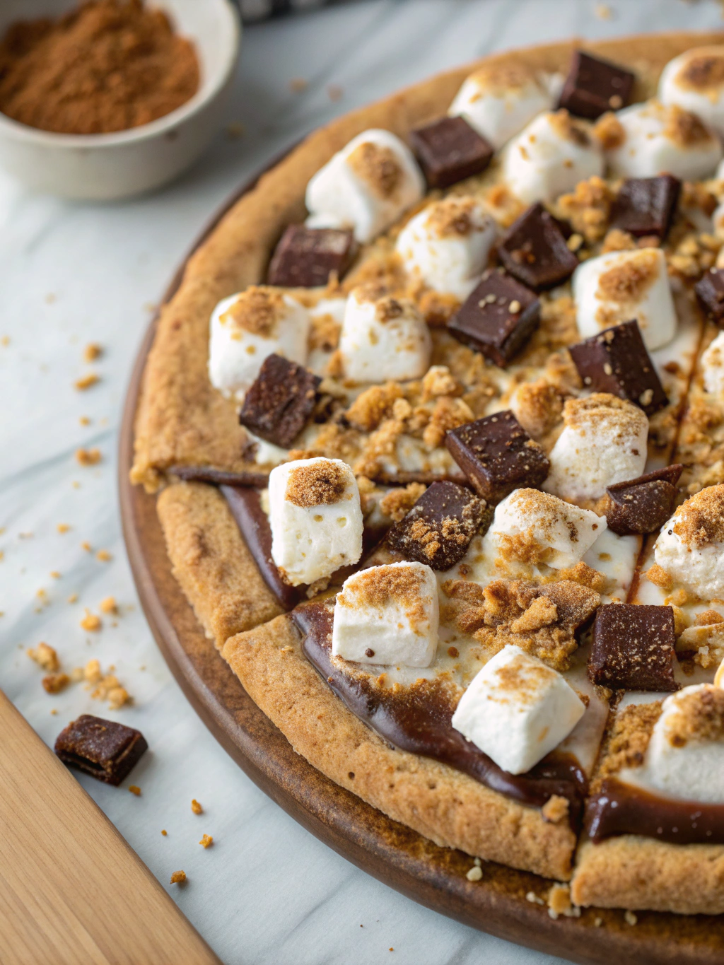 Easy & Best S'mores Pizza Recipe with Graham Cracker Cookie Dough Crust - Campfire Flavors in Every Slice! S'mores Pizza S'mores Pizza Recipe with Graham Cracker Cookie Dough Crustingredients