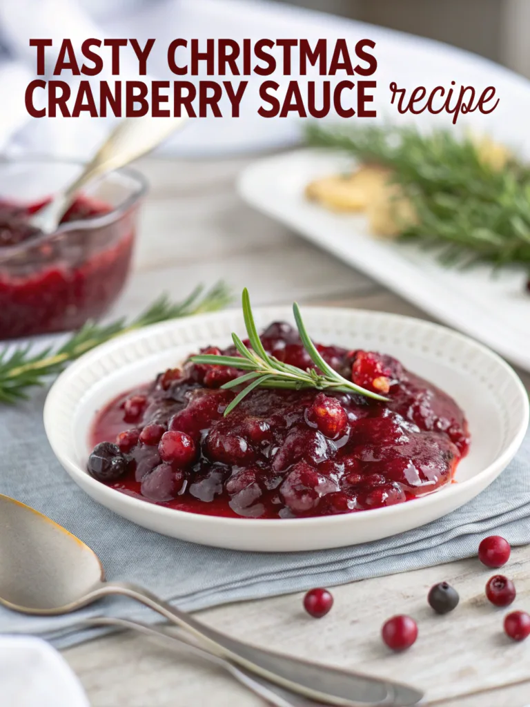 Tasty Christmas Cranberry Sauce