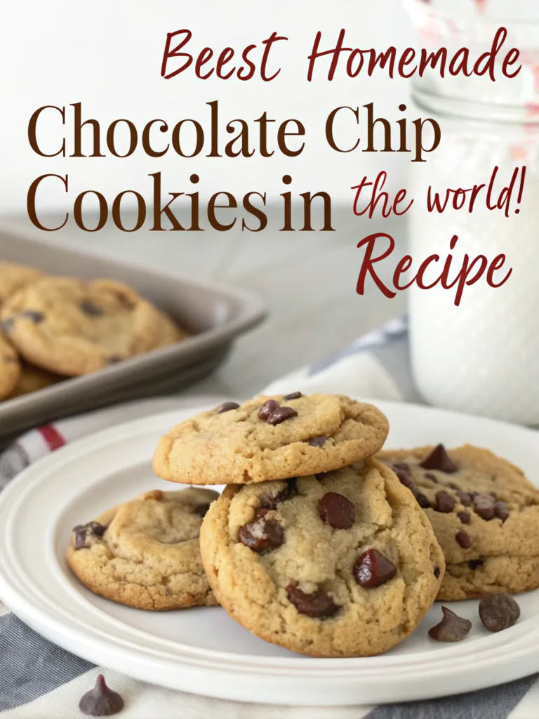 The Best Homemade Chocolate Chip Cookies in the world! 2027 Homemade Chocolat The Best Homemade Chocolate Chip Cookies in the world!