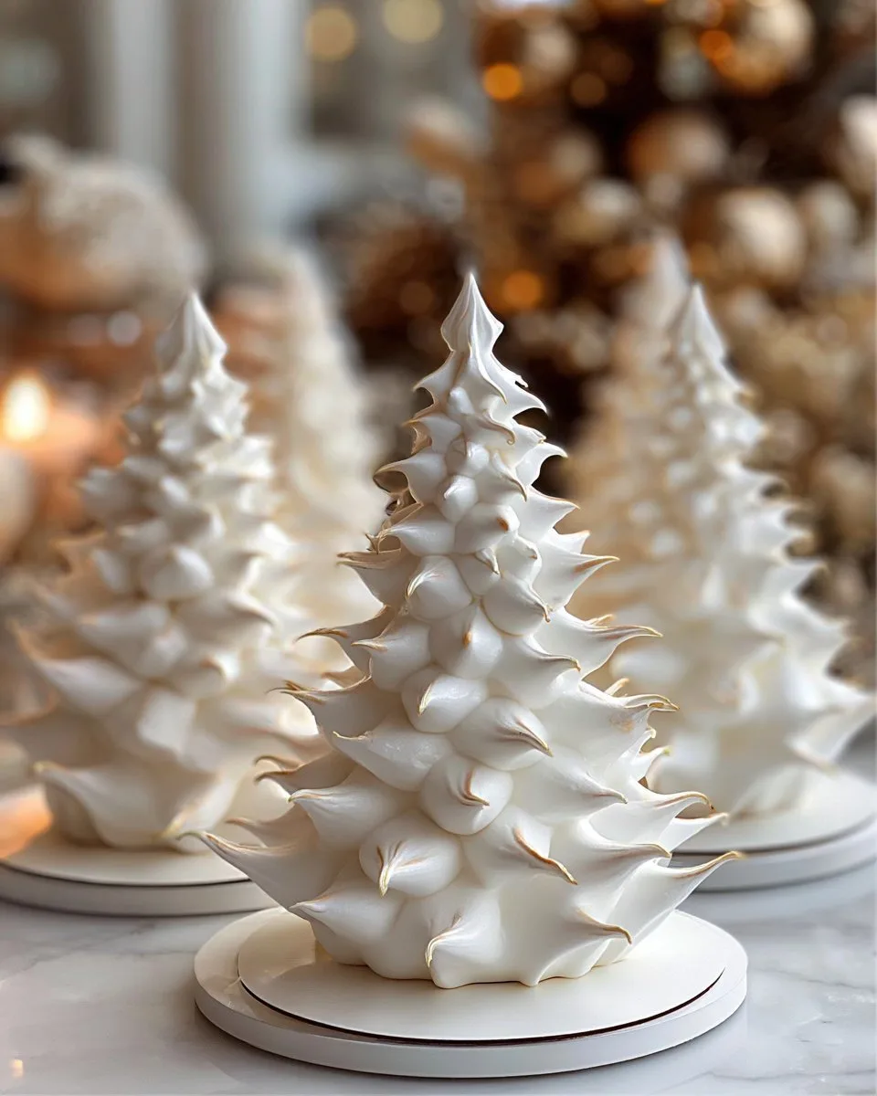 Tree Meringue Cookies