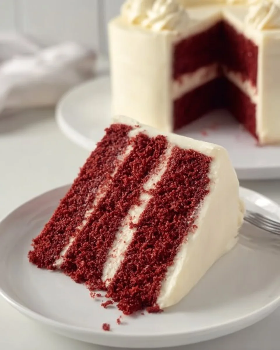 Red Velvet Cake with Cream Cheese Frosting