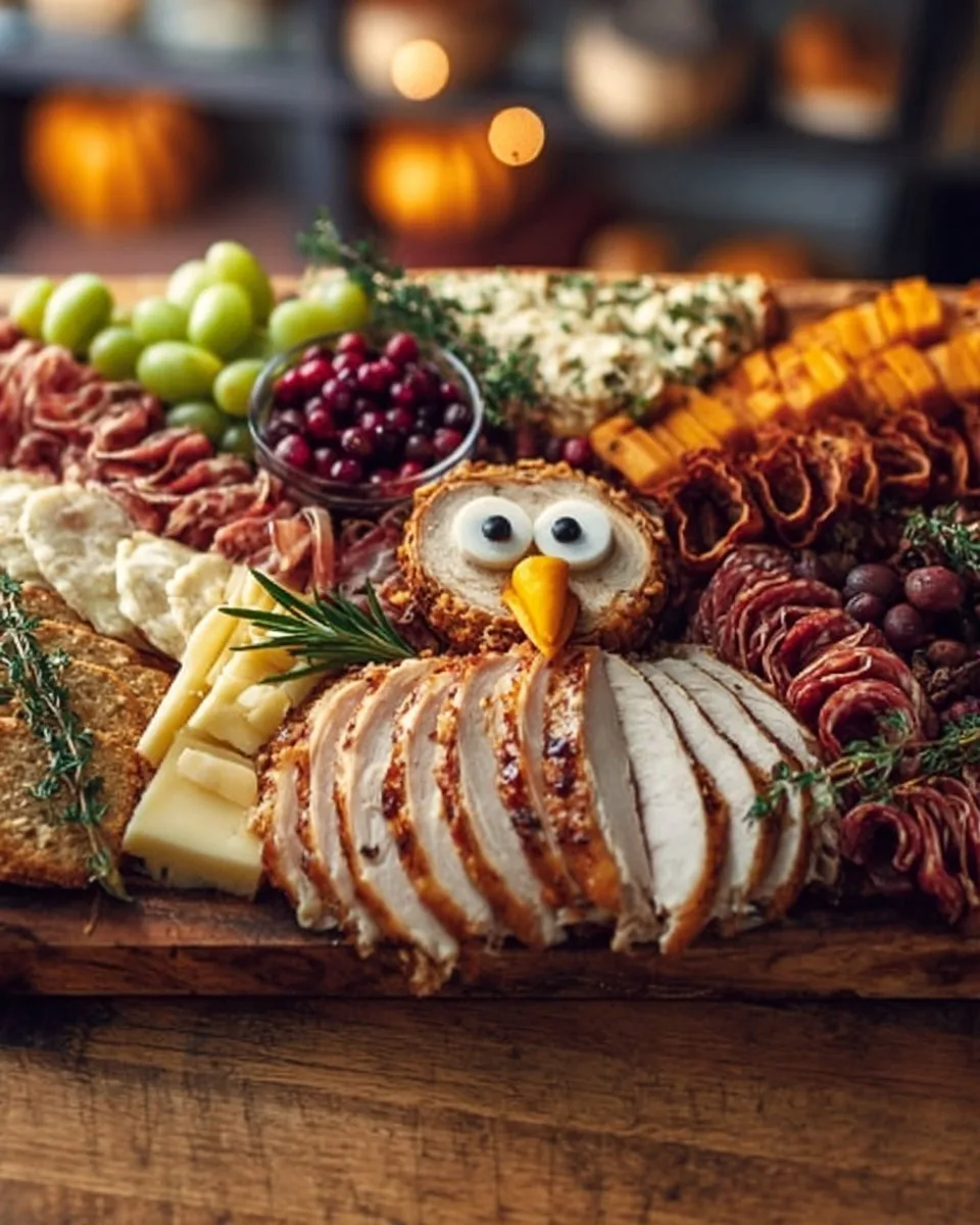 Thanksgiving Turkey Charcuterie Board
