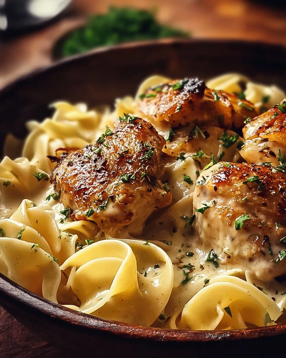 One-Pan Chicken with Buttered Noodles