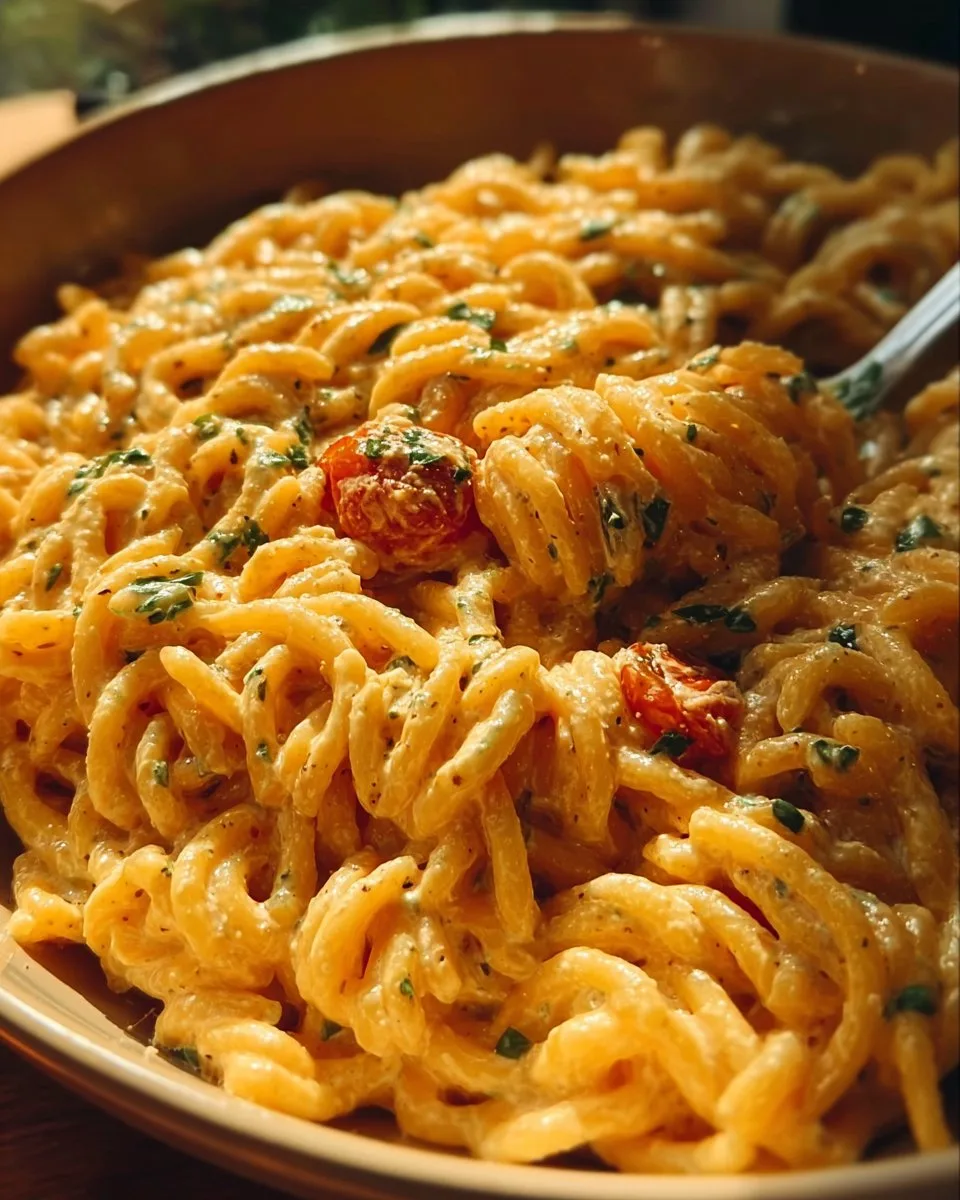 Roasted Tomato and Garlic Ricotta Pasta