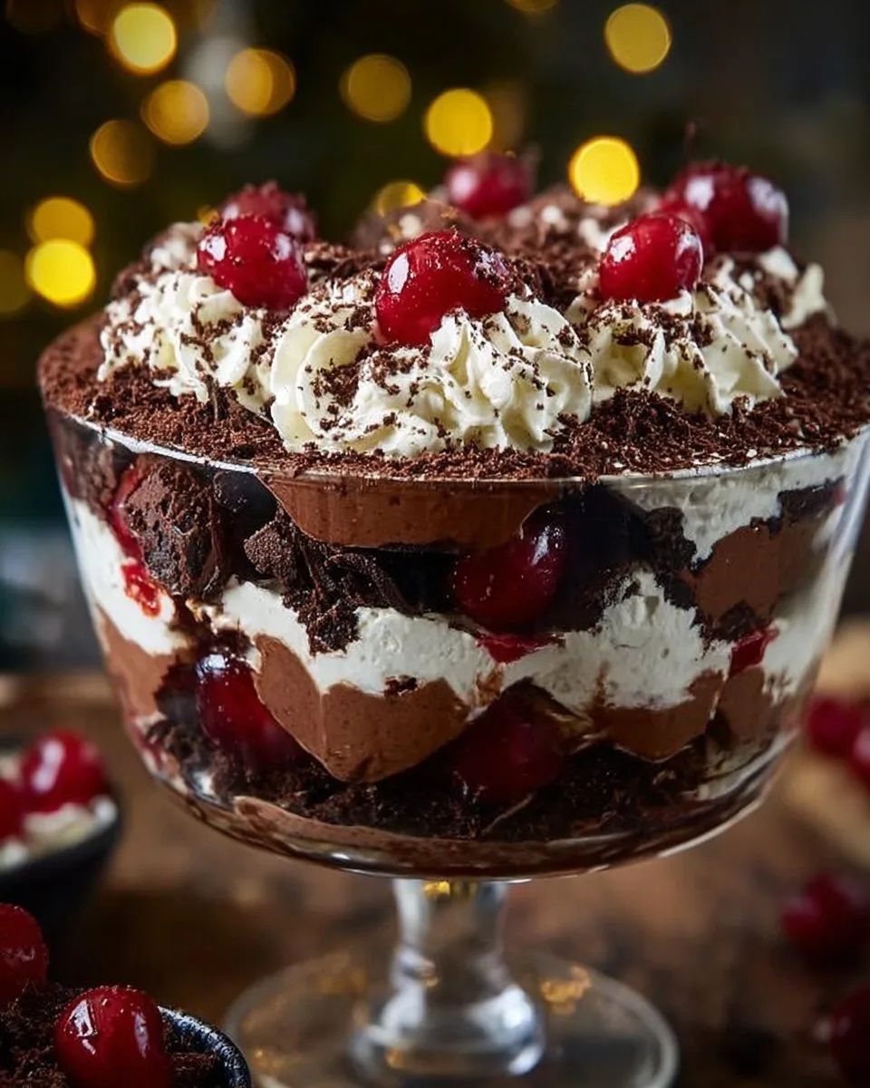 Black Forest Trifle for Christmas Black Forest Trifle Black Forest Trifle for Christmas