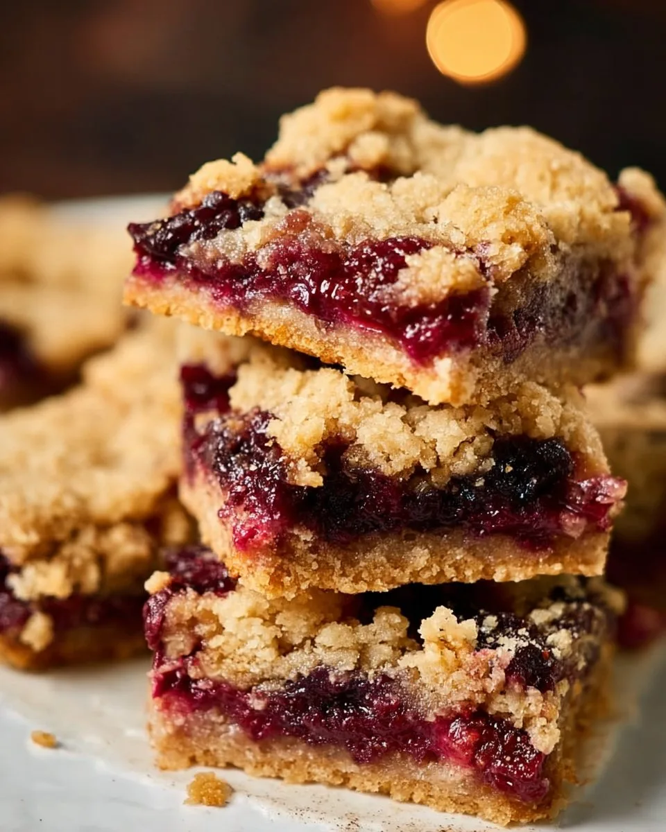 Vegan Berry Crumble Bars