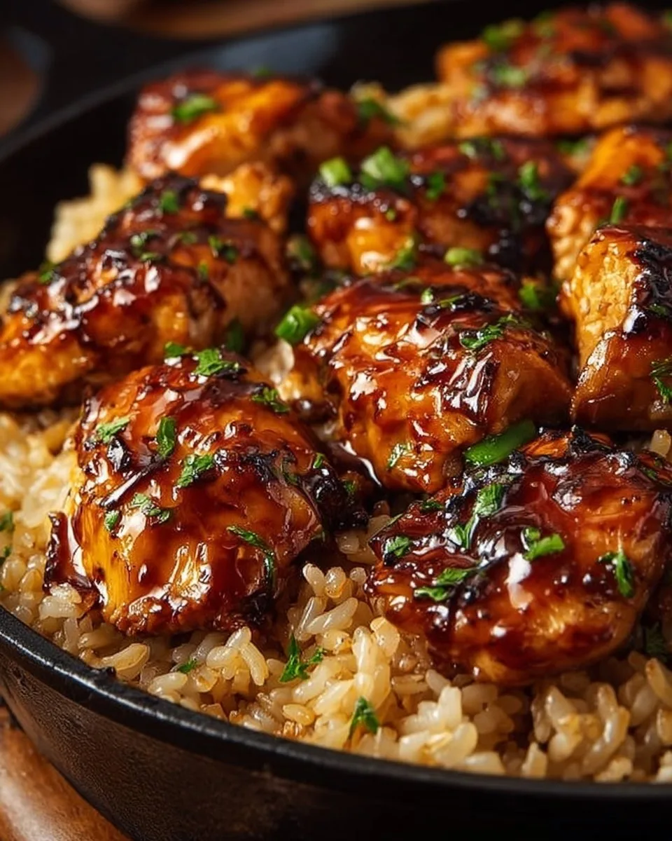 Honey BBQ Chicken Rice Honey BBQ Chicken Honey BBQ Chicken Rice