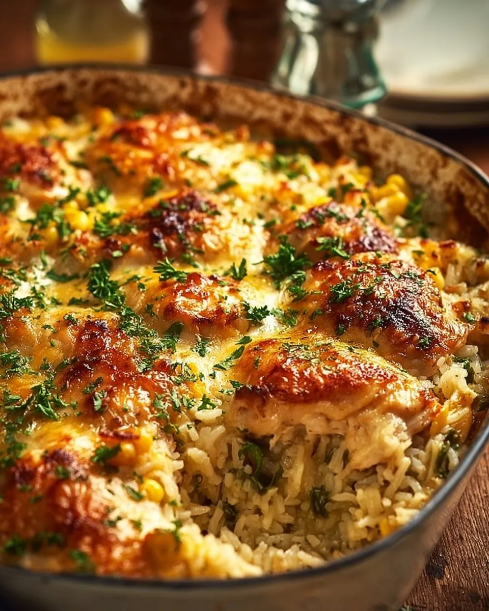 Creamy Chicken and Rice Bake