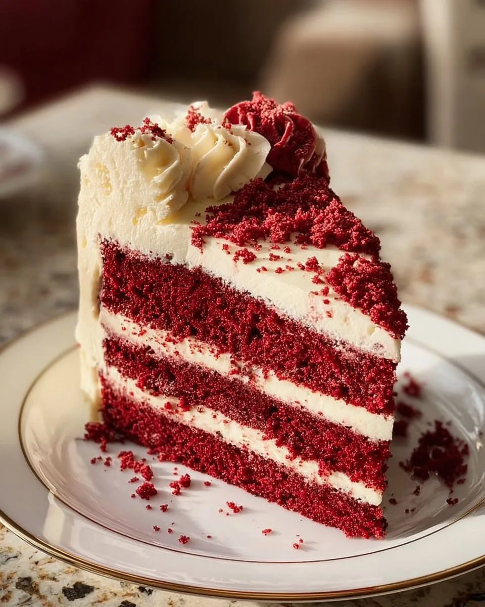 Red Velvet Cheesecake Cake