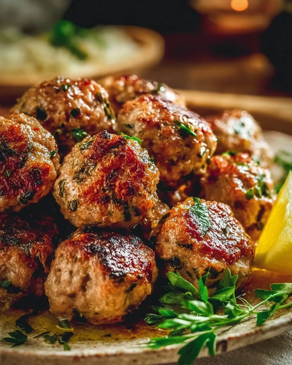 Greek Turkey Meatballs