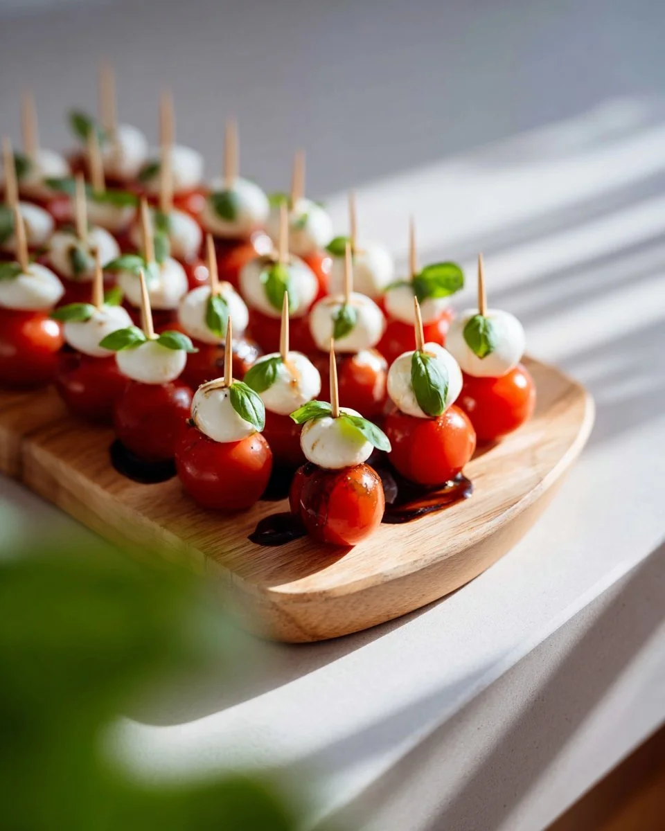 Delicious New Year's Eve party appetizers on a festive table