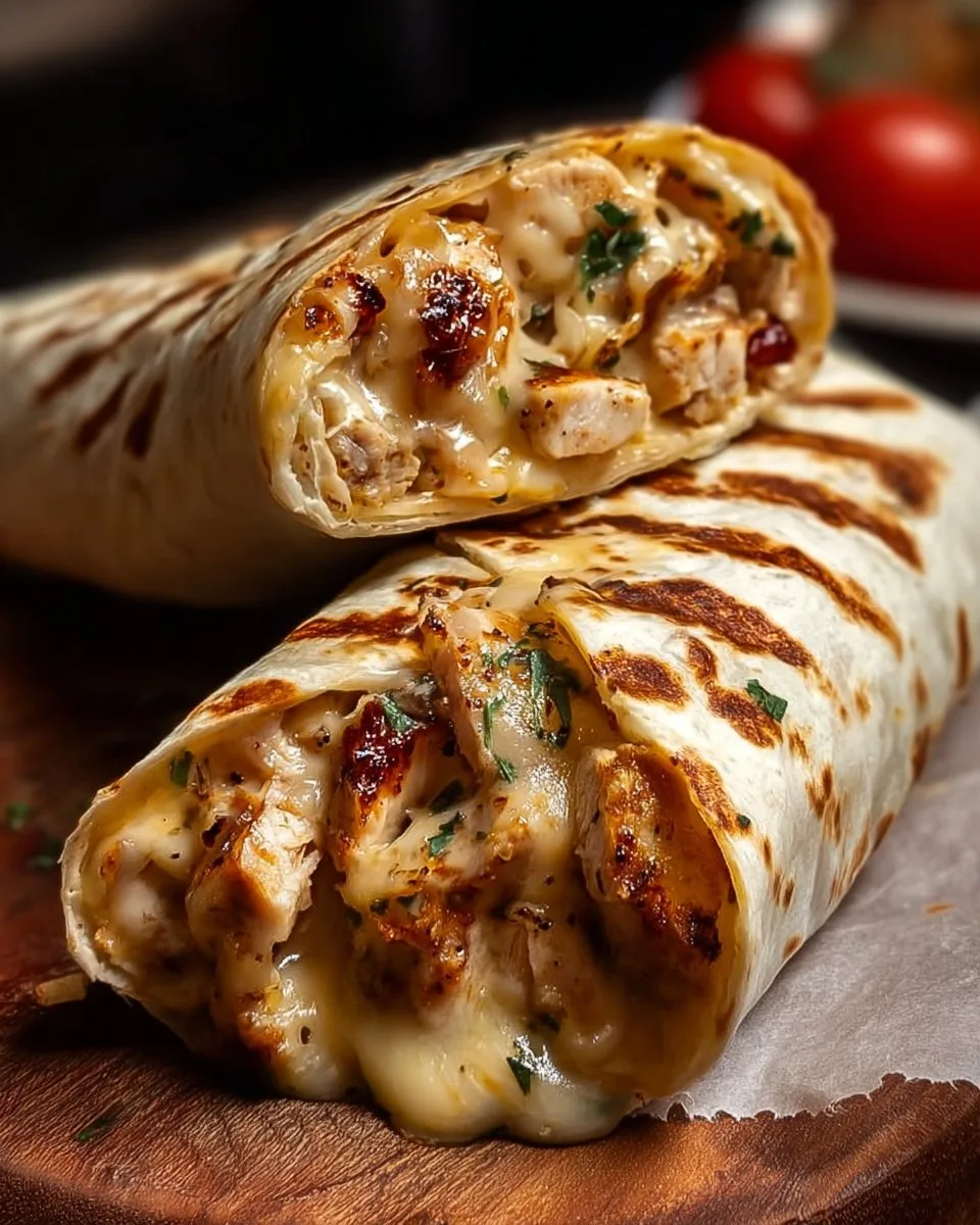 Ooey-Gooey Cheesy Garlic Chicken Wraps You’ll Love! cheesy garlic chicken wraps Ooey-Gooey Cheesy Garlic Chicken Wraps You’ll Love!