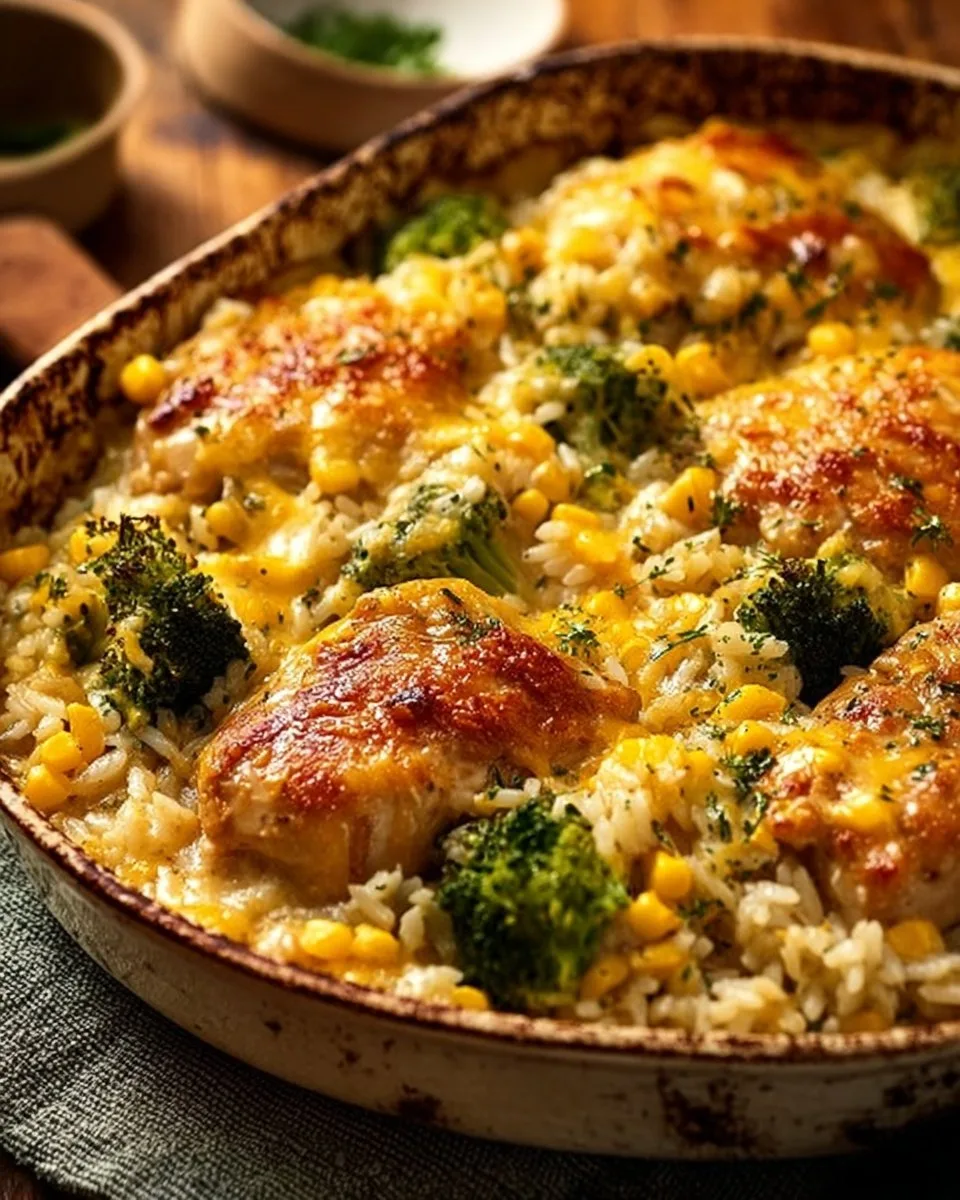 Creamy Chicken and Rice Bake
