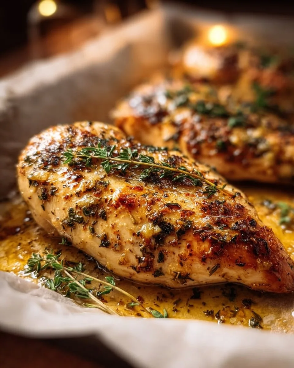Garlic Butter Baked Chicken Breast