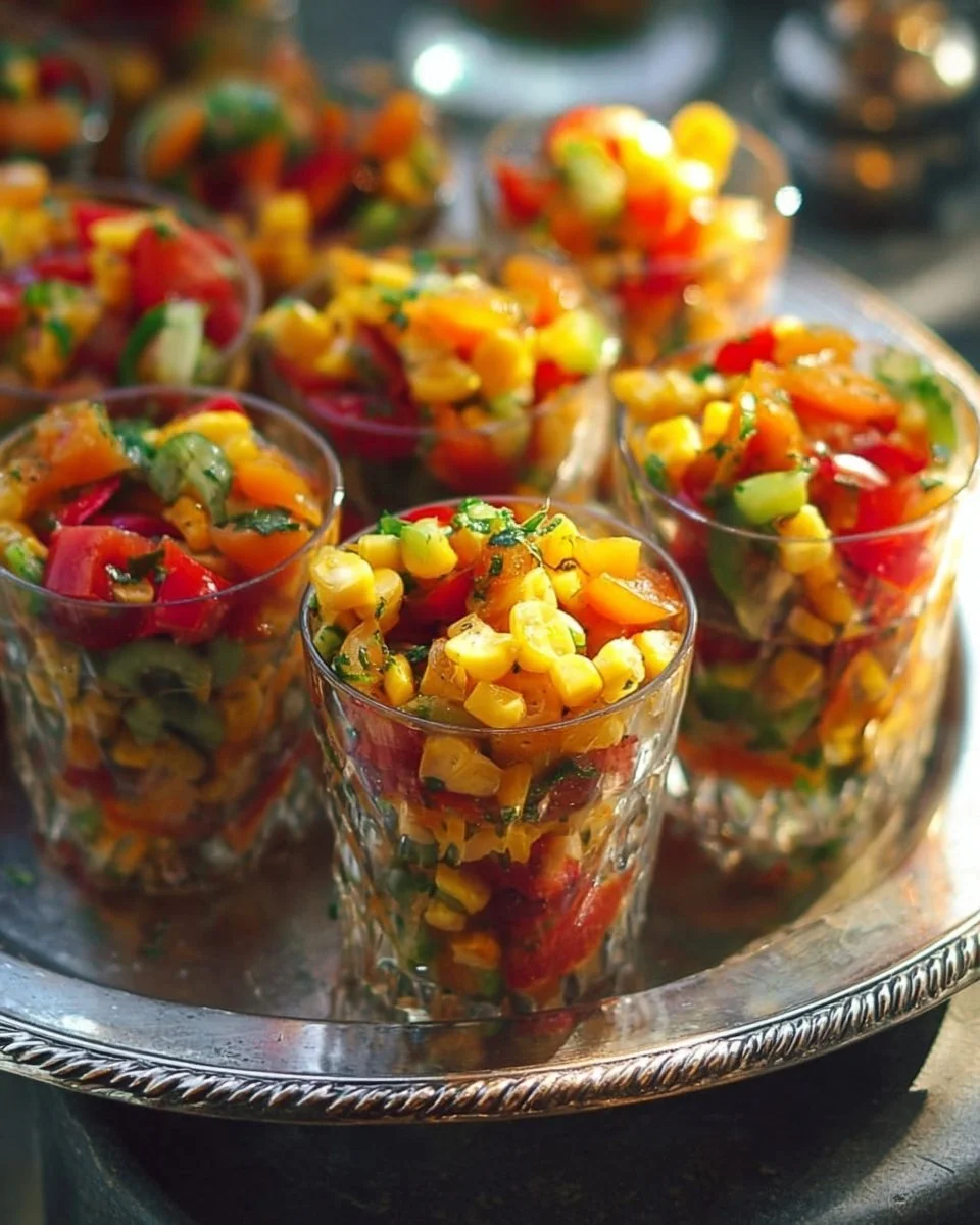 Colorful Vegetable Chaat Salad with fresh veggies and spices