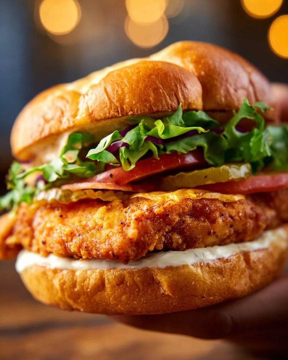 Crispy Chicken Sandwich Crispy Chicken Sandwich Crispy Chicken Sandwich