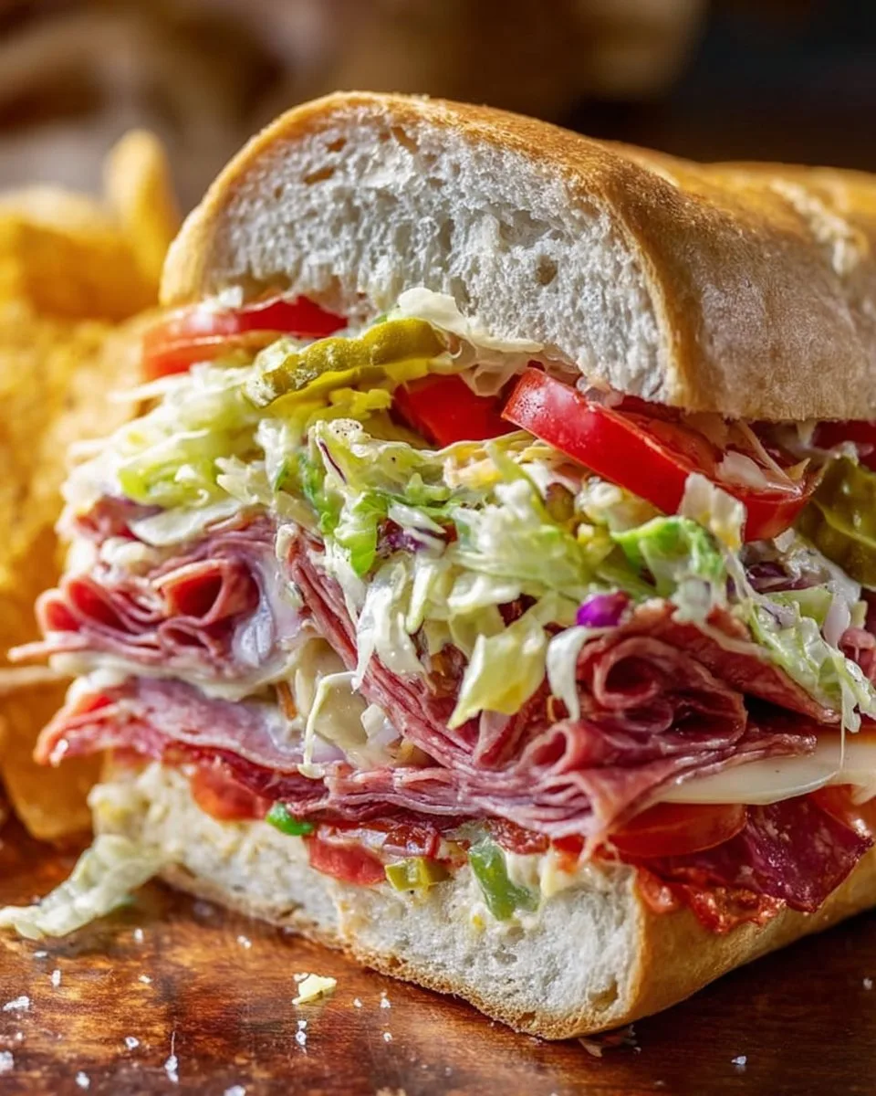Italian Grinder Salad Sandwich