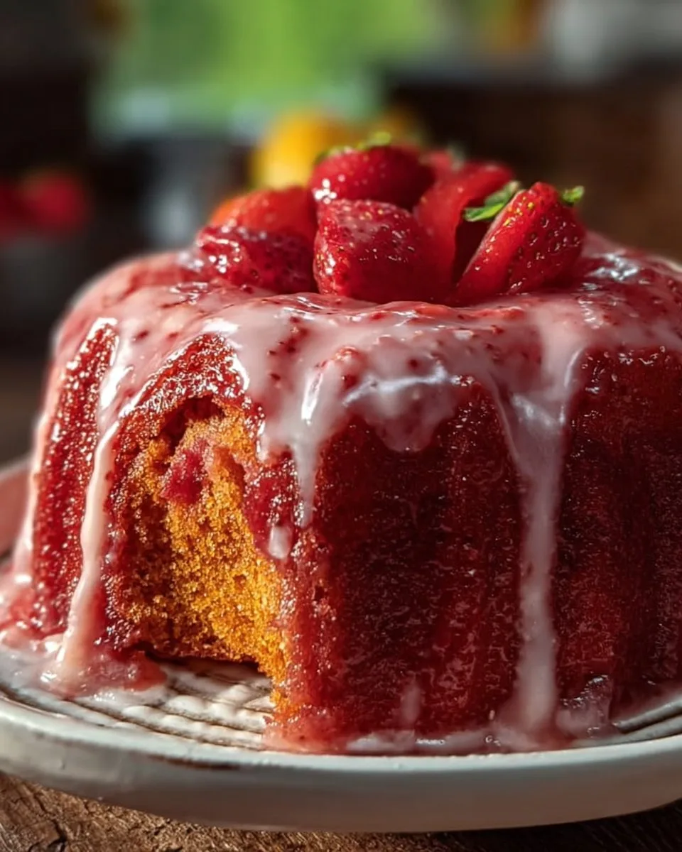 Strawberry Honeybun Cake Strawberry Honeybun Cake Strawberry Honeybun Cake