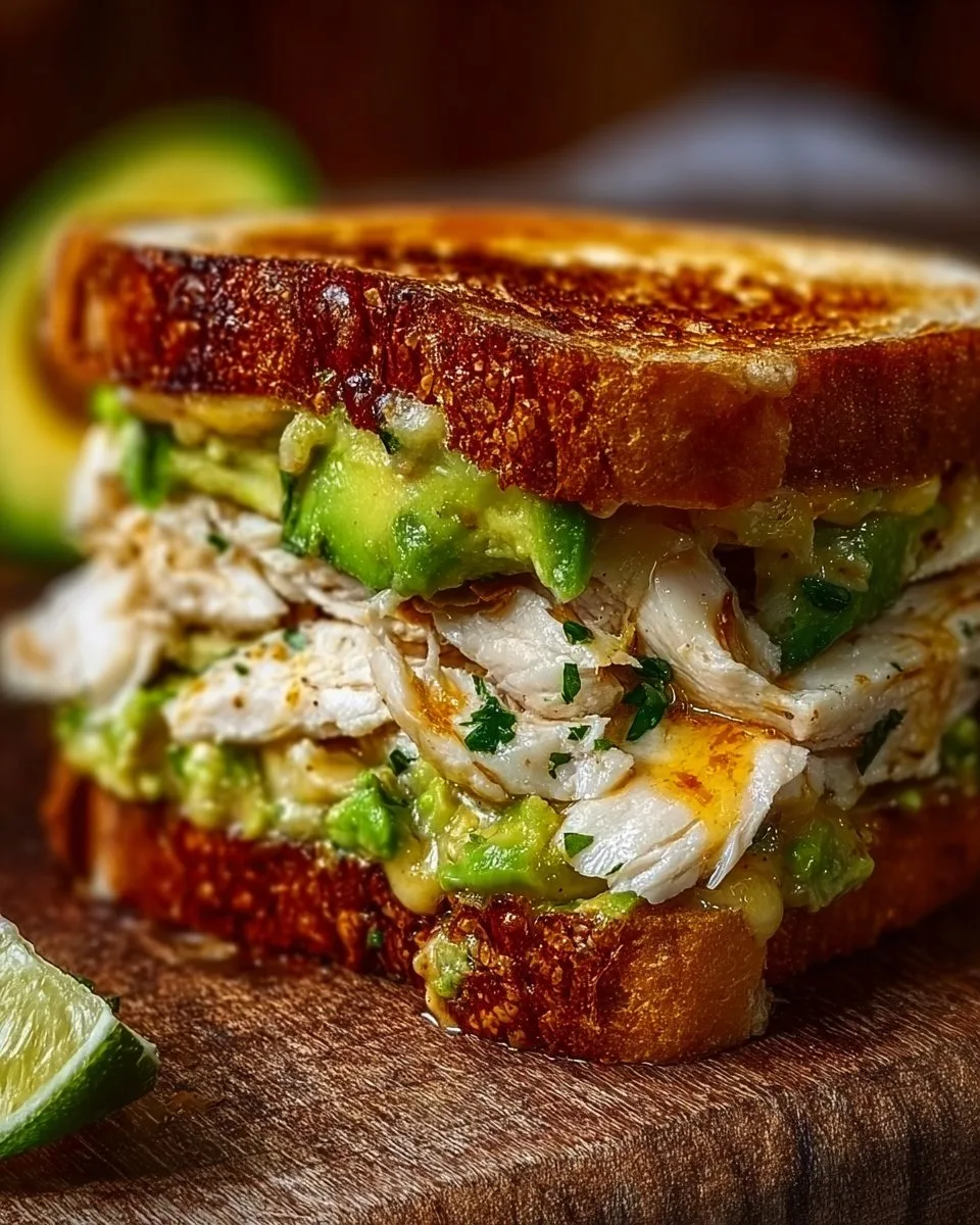 Chicken Avocado Melt Sandwich