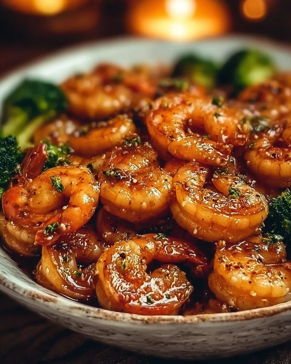 High-Protein Honey Garlic Shrimp