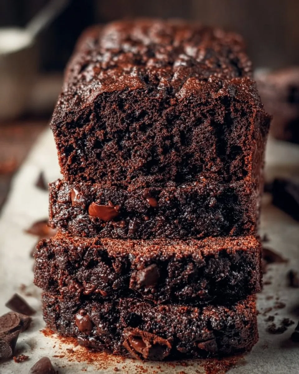 Double Chocolate Banana Bread chocolate banana bread Double Chocolate Banana Bread