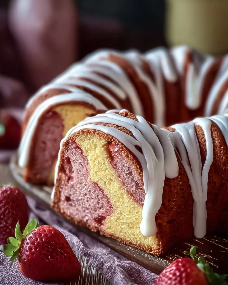 Strawberry Milkshake Pound Cake Recipe: A Sweet Delight!