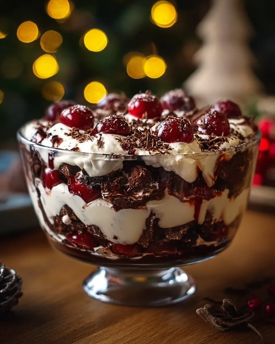 Black Forest Trifle for Christmas