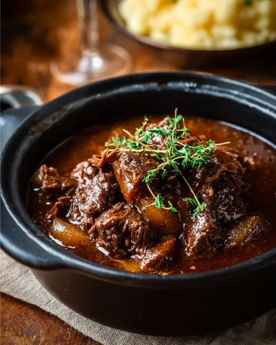 Hearty Comfort Slow Cooker Beef Manhattan