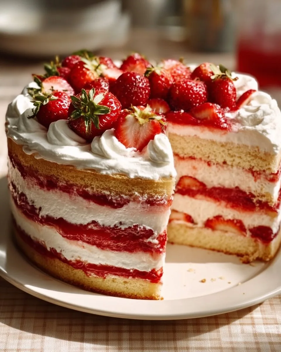 Strawberry Shortcake Layer Cake