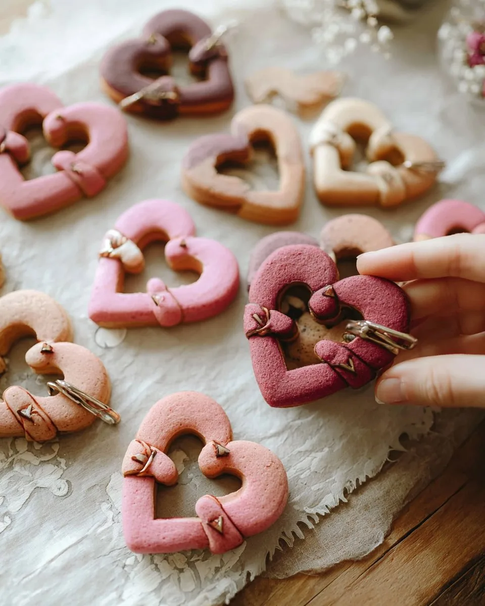 Love-Lock Valentines Cookies
