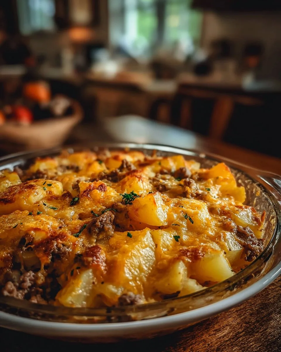 Slow Cooker Cowboy Potato Casserole potato casserole Slow Cooker Cowboy Potato Casserole