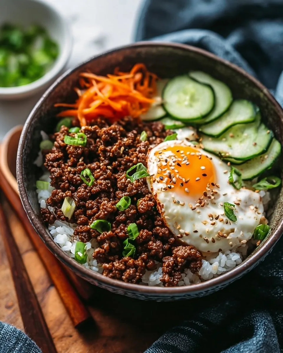 Korean Ground Beef Bowl