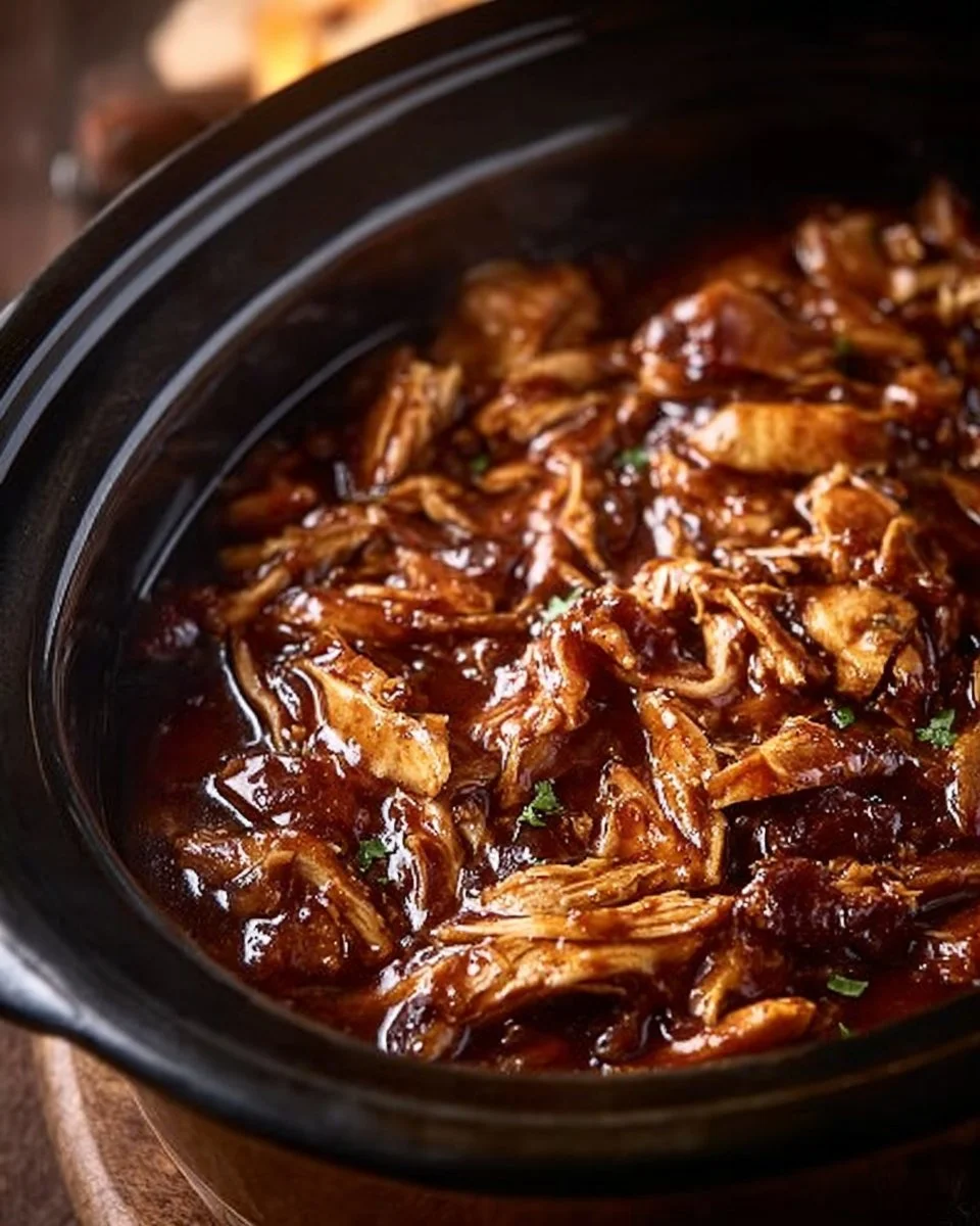 Delicious Crock Pot Bourbon Chicken recipe with tender chicken and rich sauce