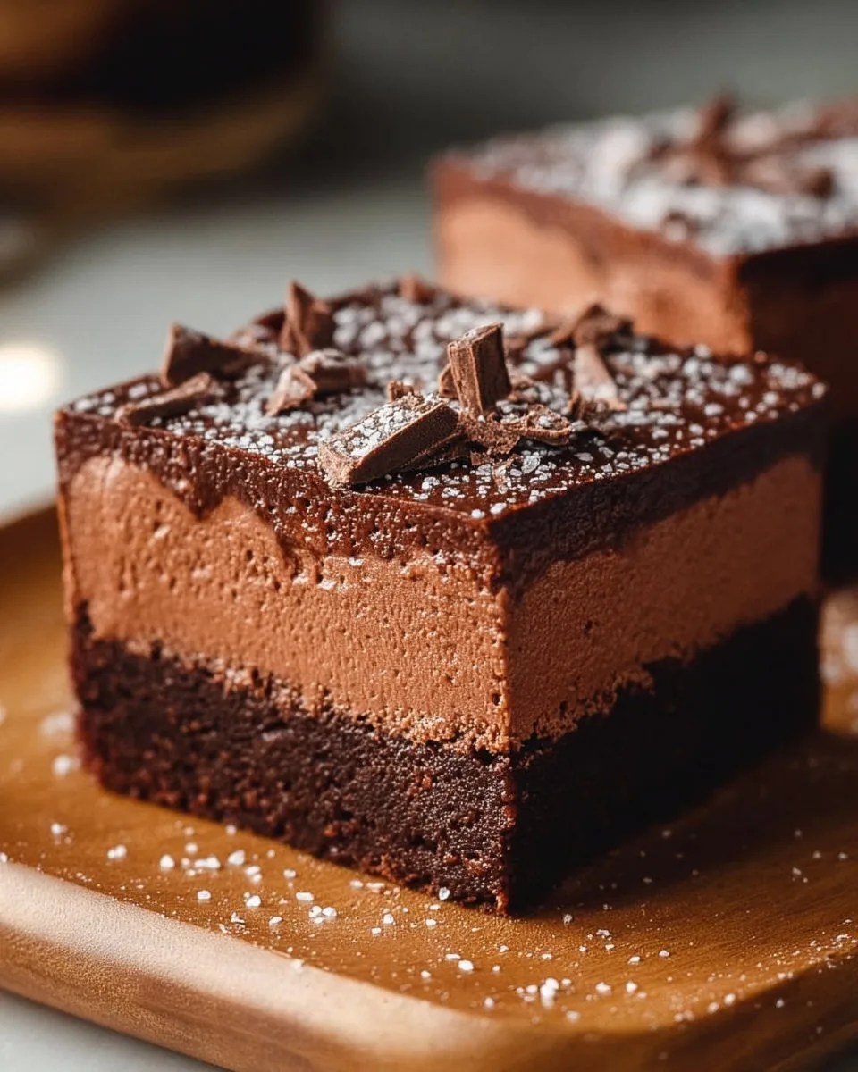Chocolate Mousse Brownies