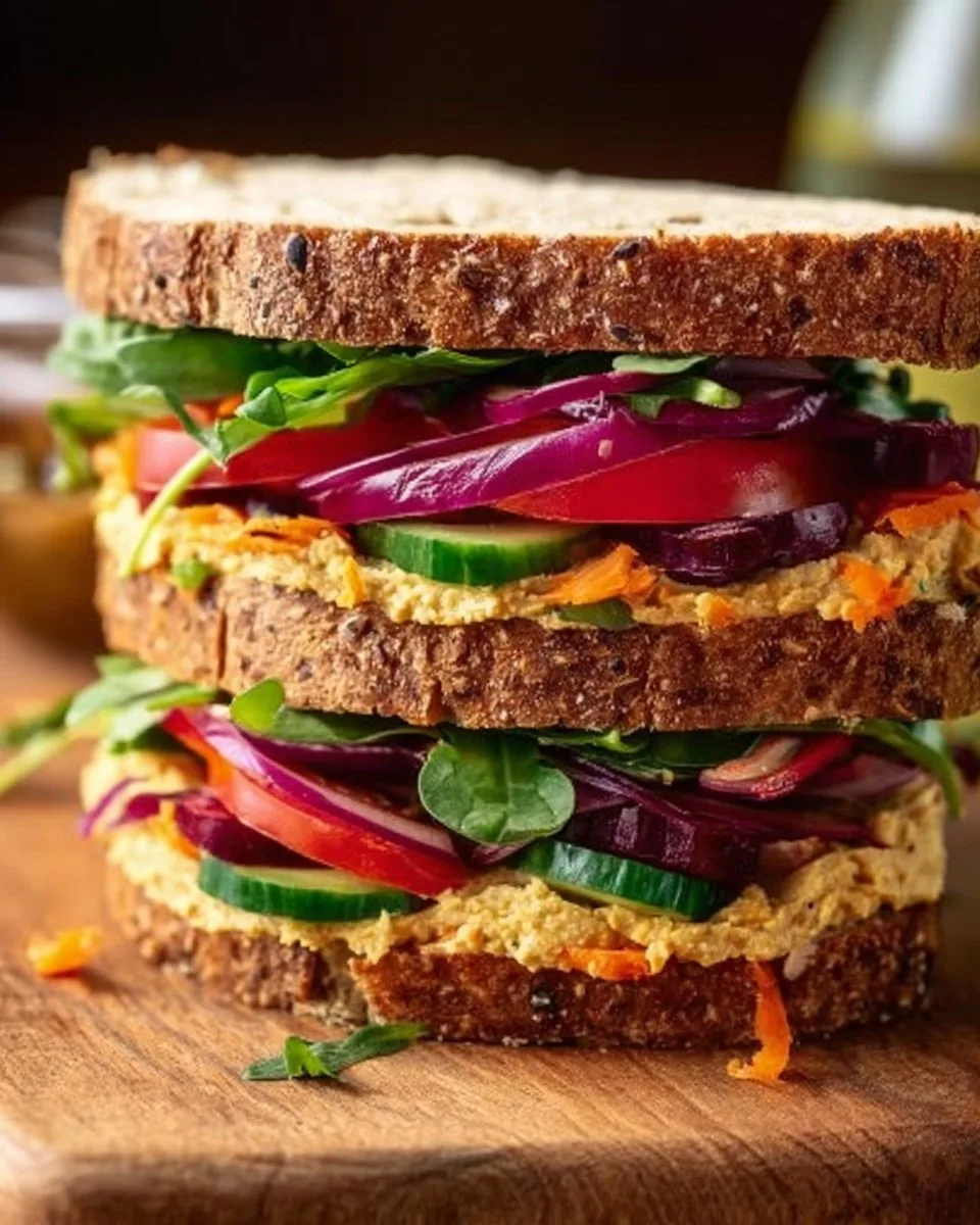 Veggie Hummus Sandwich