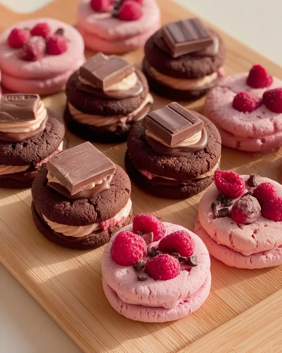 Valentine Ganache Cookies