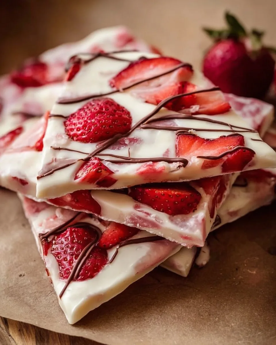 Strawberry Yogurt Bark strawberry yogurt Strawberry Yogurt Bark