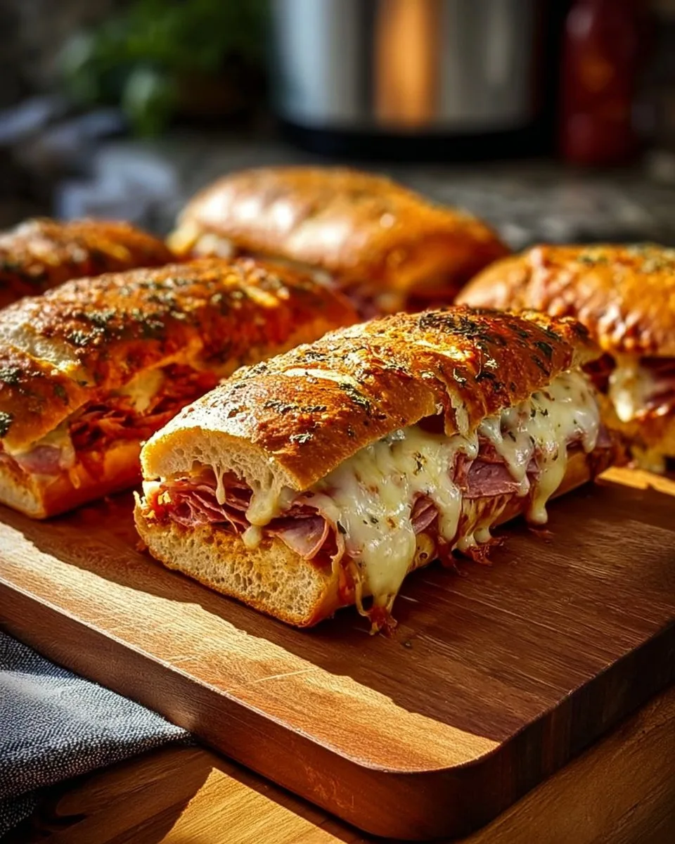 The Best Baked Italian Sub Sandwich