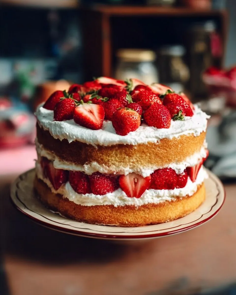 Strawberry Shortcake Layer Cake