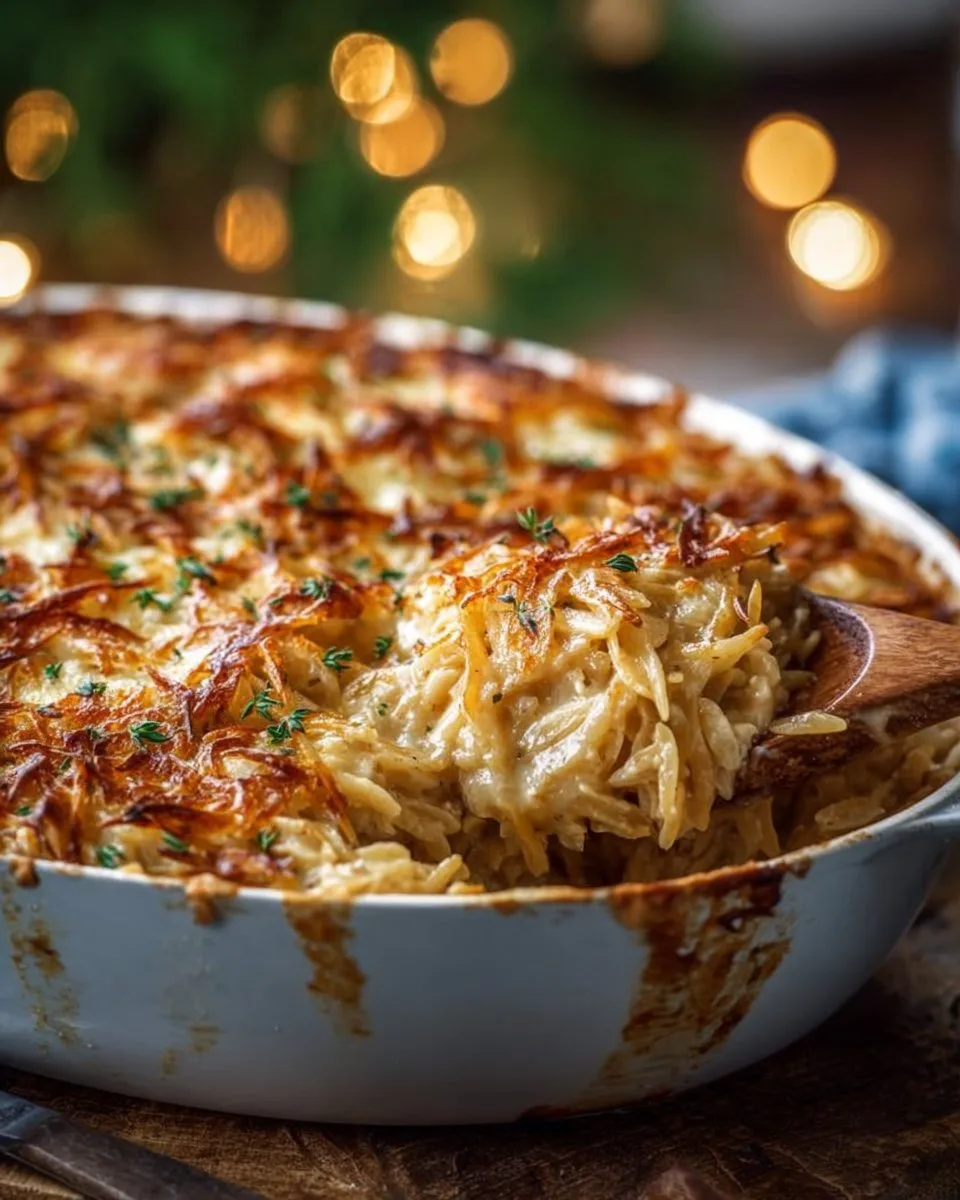 French Onion Chicken Orzo Casserole French Onion Chicken French Onion Chicken Orzo Casserole