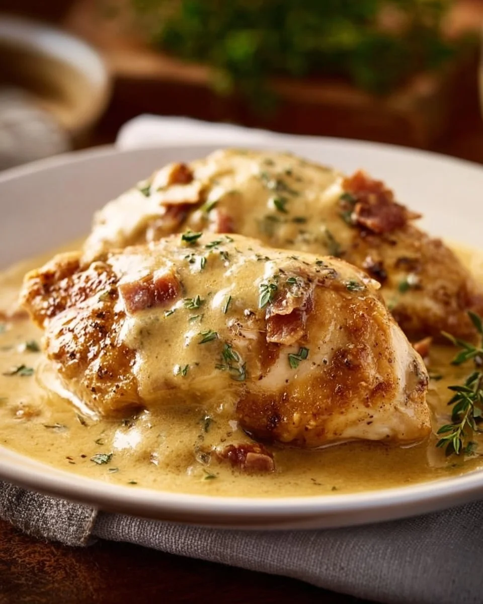 Plate of Texas Roadhouse smothered chicken with jack cheese