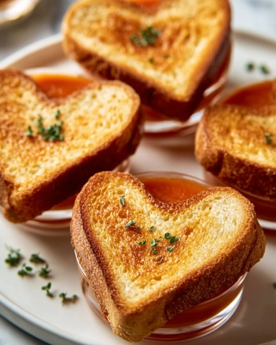 Mini Grilled Cheese Hearts
