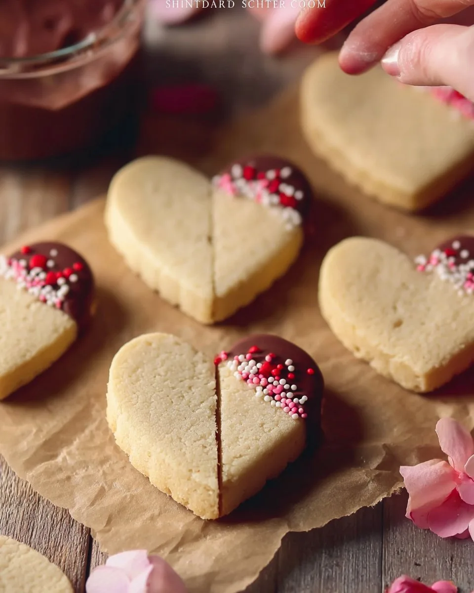 Valentine's Shortbread Hearts shortbread hearts Valentine's Shortbread Hearts