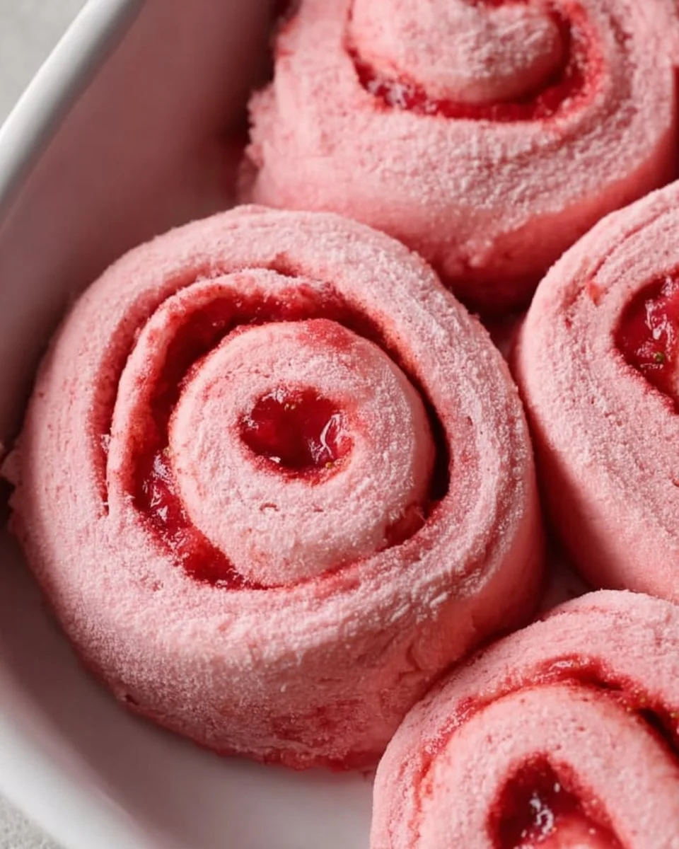 Valentine's Rolls with Strawberries on a plate, perfect for romantic celebrations
