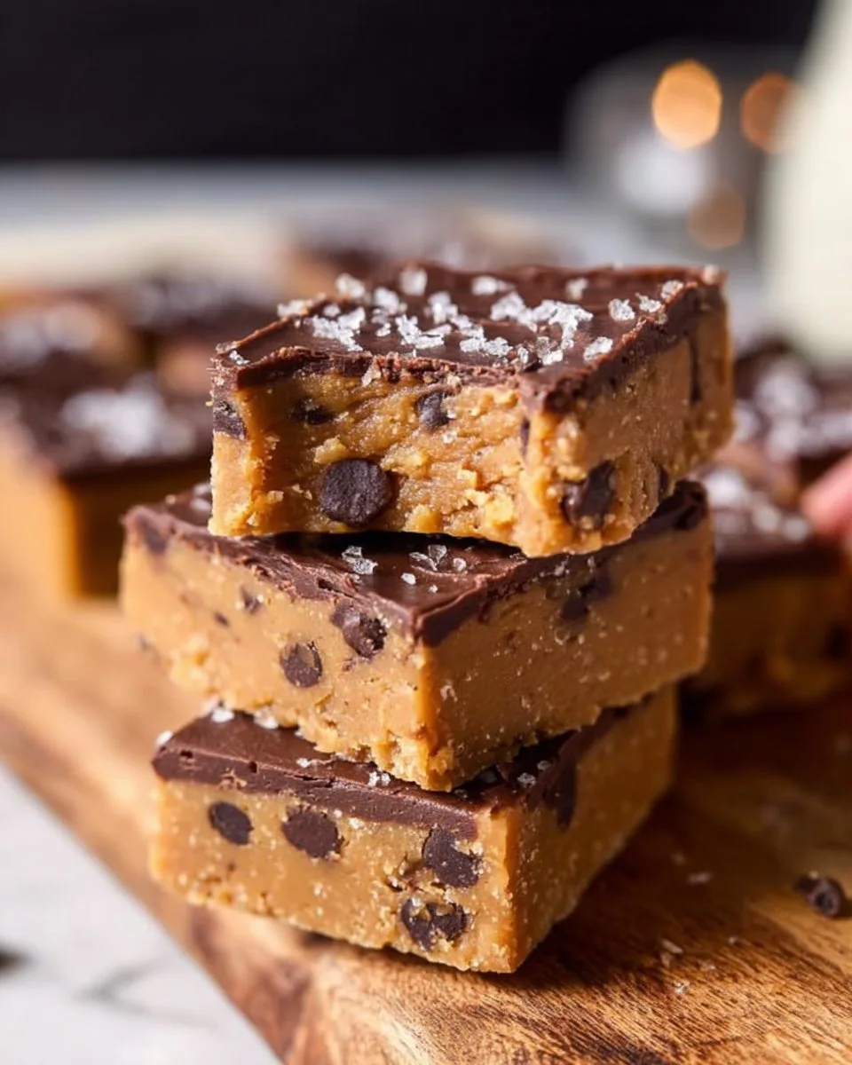 No Bake Cookie Dough Bars
