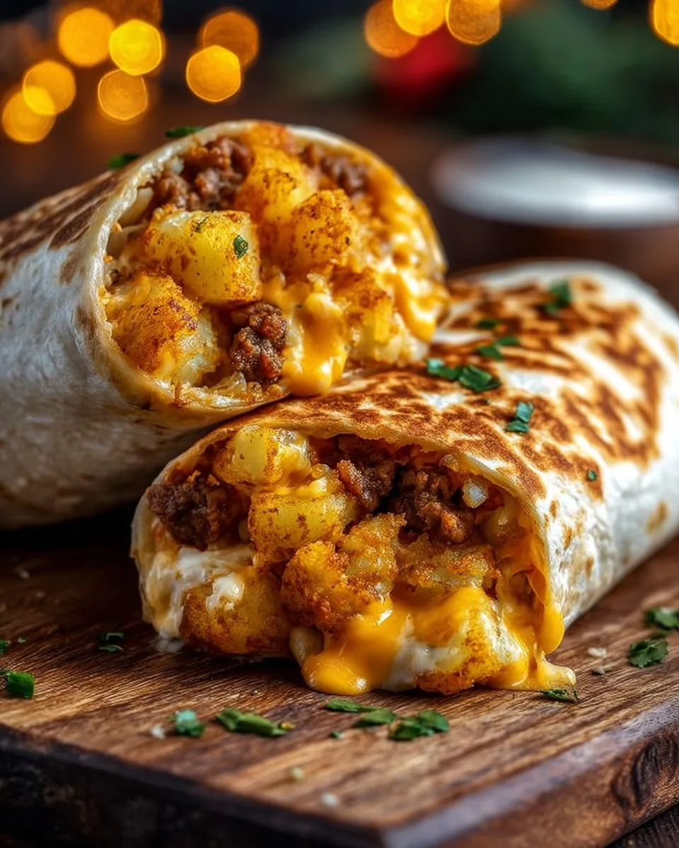 Easy Cheesy Potato Burritos