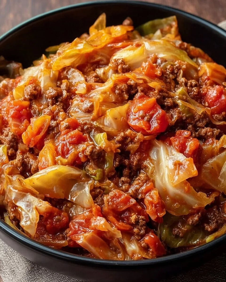 Slow Cooker Unstuffed Cabbage Rolls