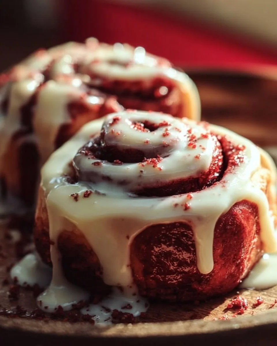 Red Velvet Cinnamon Rolls cinnamon rolls Red Velvet Cinnamon Rolls