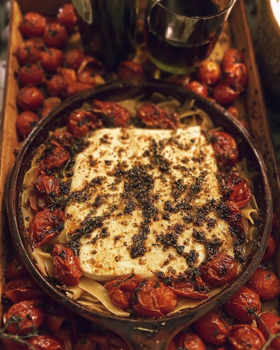 Baked Goat Cheese Pasta goat cheese pasta Baked Goat Cheese Pasta